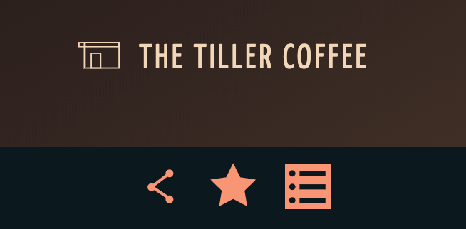 screenshot of cafe action buttons